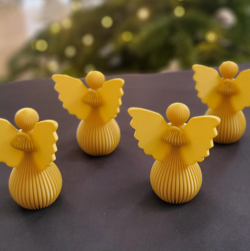 Zestaw 4 Aniołków Dekoracyjnych "Aria" – Kolekcja Liniowa