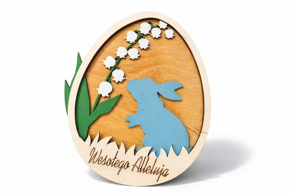 Lily Bunny – Wielkanocna Scenka w Drewnie