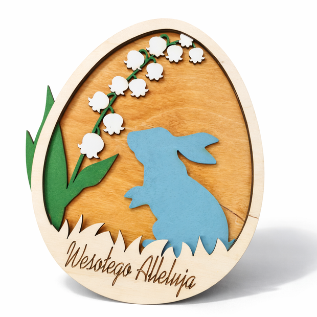 Lily Bunny – Wielkanocna Scenka w Drewnie